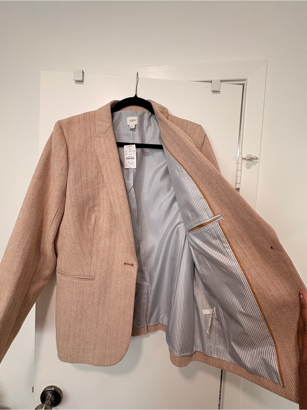 J. Crew Cream Textured Women's Blazer!!! - Picture 4 of 6